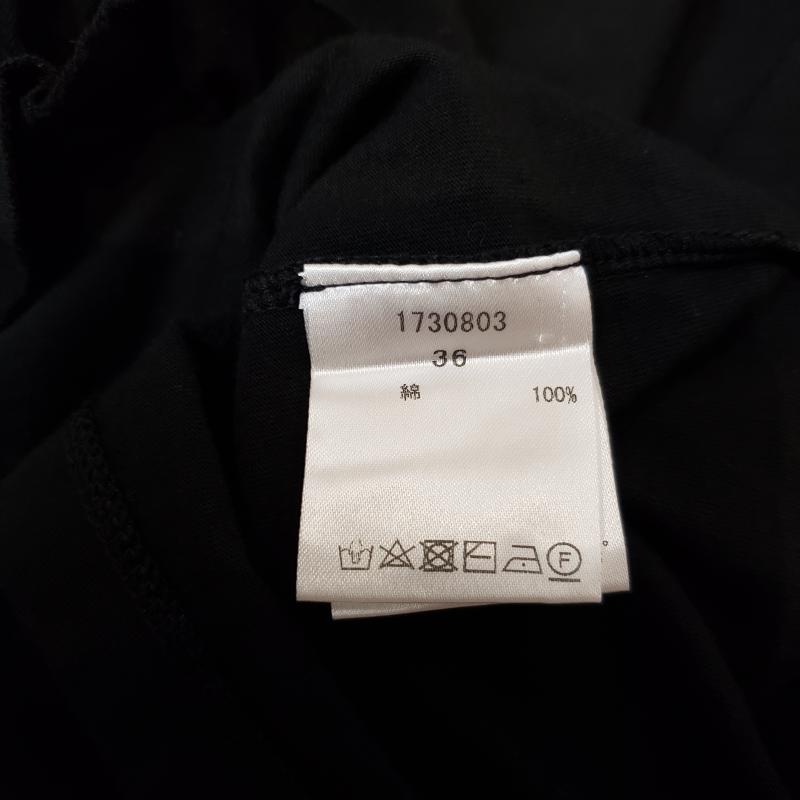 ヨーロ YOLO カットソー 半袖 36 無地 黒 / ブラック /  レディース USED 古着 中古 10002965