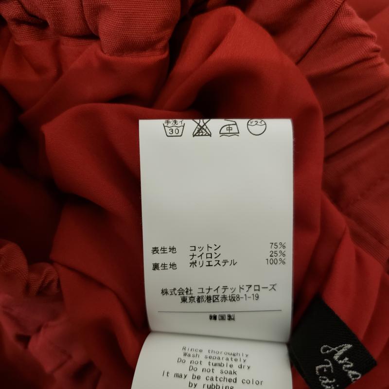 アナザーエディション Another Edition スカート ひざ丈スカート 無地 赤 / レッド /  レディース USED 古着 中古 10002966