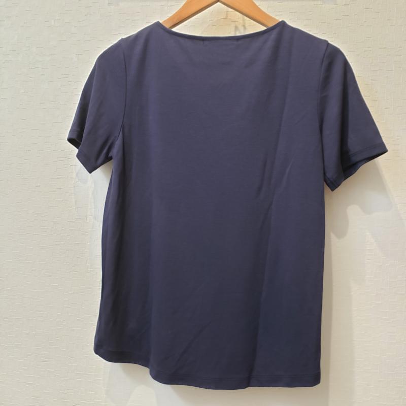 アンナクリーク anna kreek カットソー 半袖 無地 白 / ホワイト / X 紺 / ネイビー /  レディース USED 古着 中古 10003031