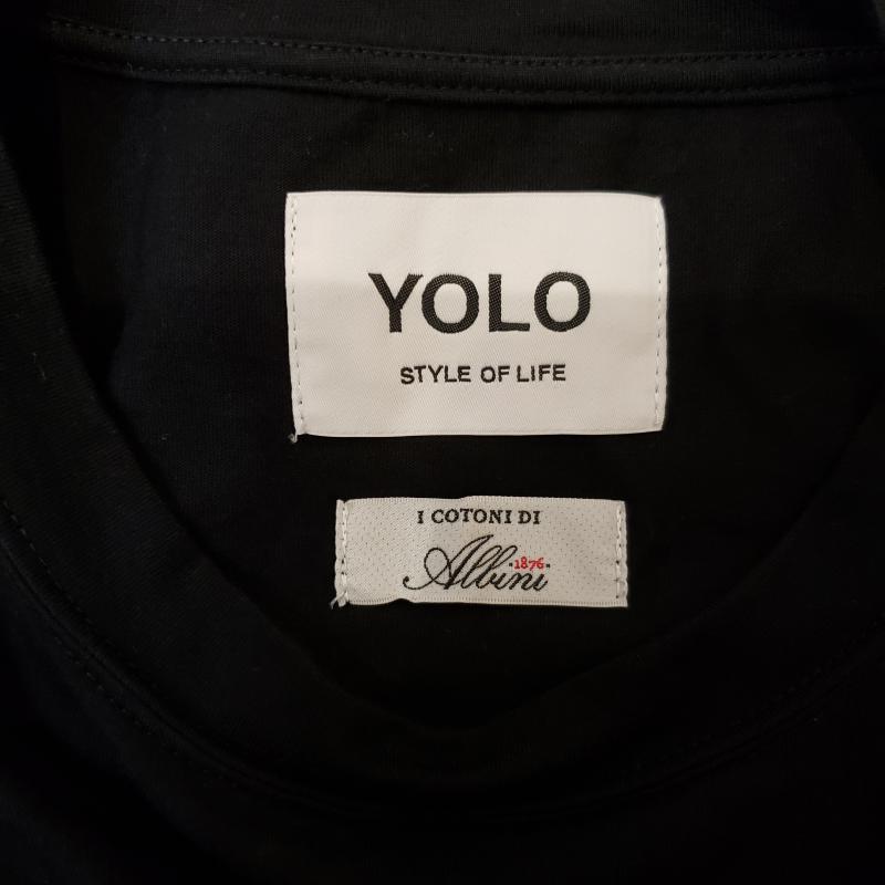 ヨーロ YOLO カットソー 半袖 40 無地 黒 / ブラック /  レディース USED 古着 中古 10003060