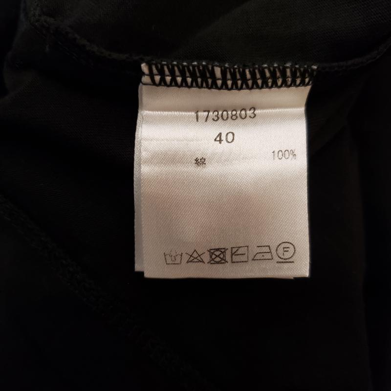 ヨーロ YOLO カットソー 半袖 40 無地 黒 / ブラック /  レディース USED 古着 中古 10003060