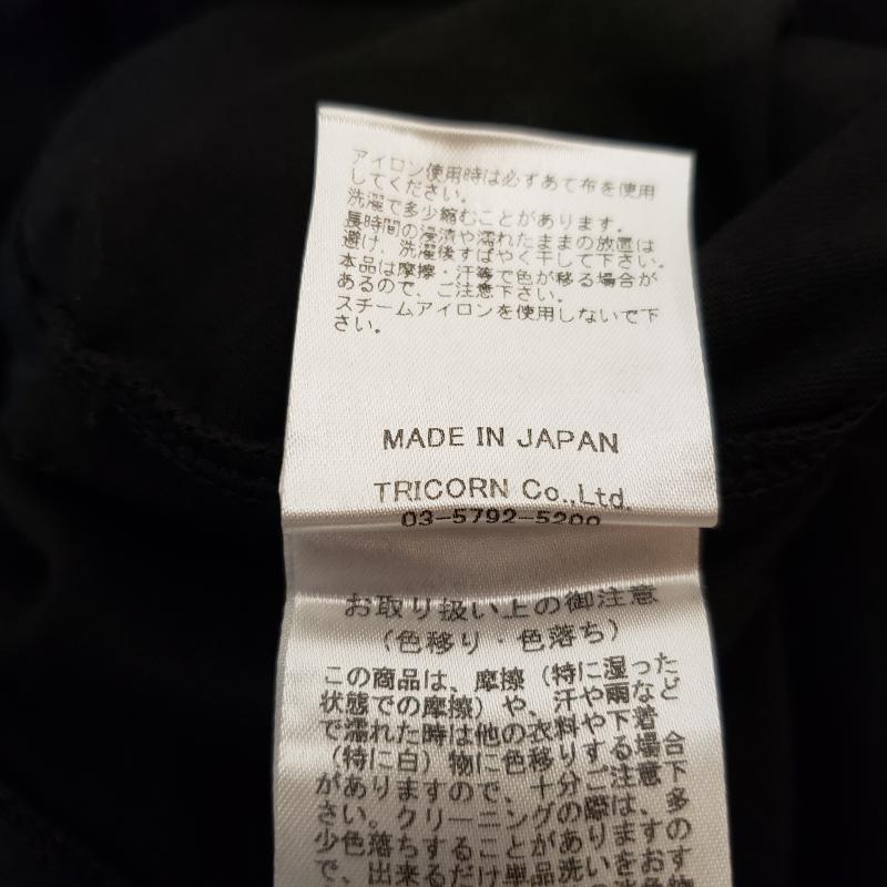ヨーロ YOLO カットソー 半袖 40 無地 黒 / ブラック /  レディース USED 古着 中古 10003060