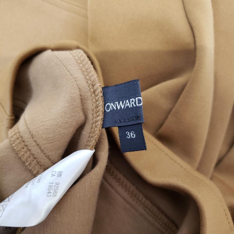 オンワードジェイブリッジ ONWARD J BRIDGE パンツ スラックス 7分丈 36インチ 無地 茶 / ブラウン /  レディース USED 古着 中古 10003071