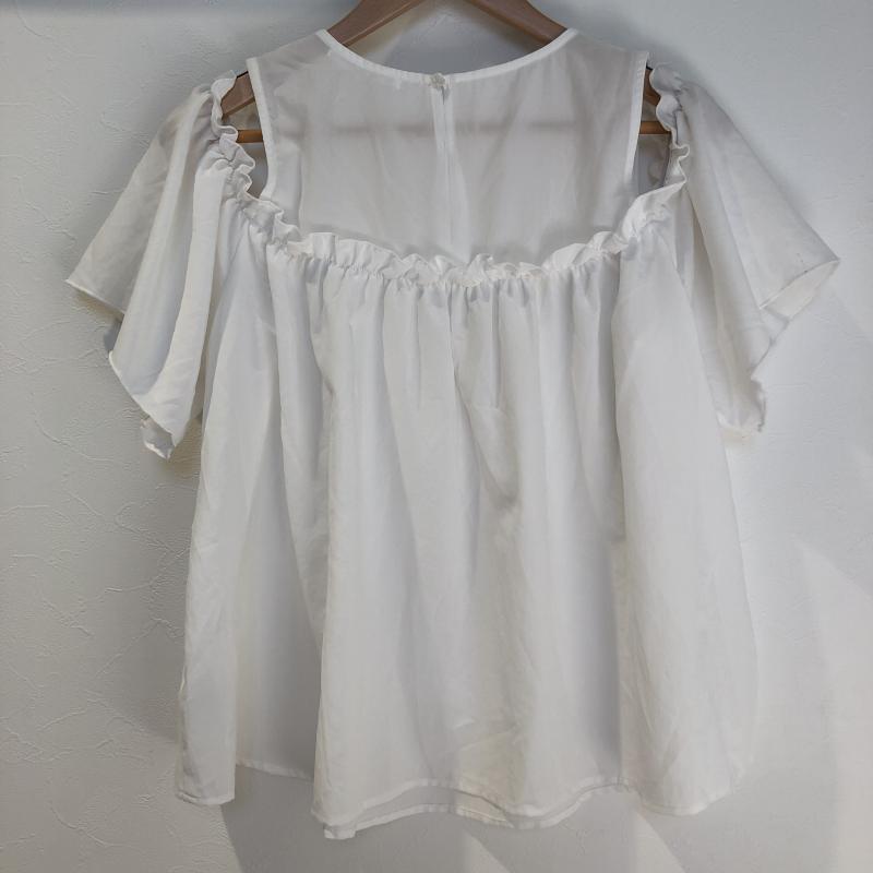 イーハイフンワールドギャラリーピー E hyphen world gallery PEACE シャツ、ブラウス 半袖 FREE 無地 白 / ホワイト /  レディース USED 古着 中古 10003090