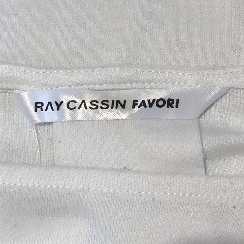 レイカズンフェバリ RAY CASSIN FAVORI カットソー 半袖 袖布切替デザインプルオーバー FREE 無地 白 / ホワイト /  レディース USED 古着 中古 10003091