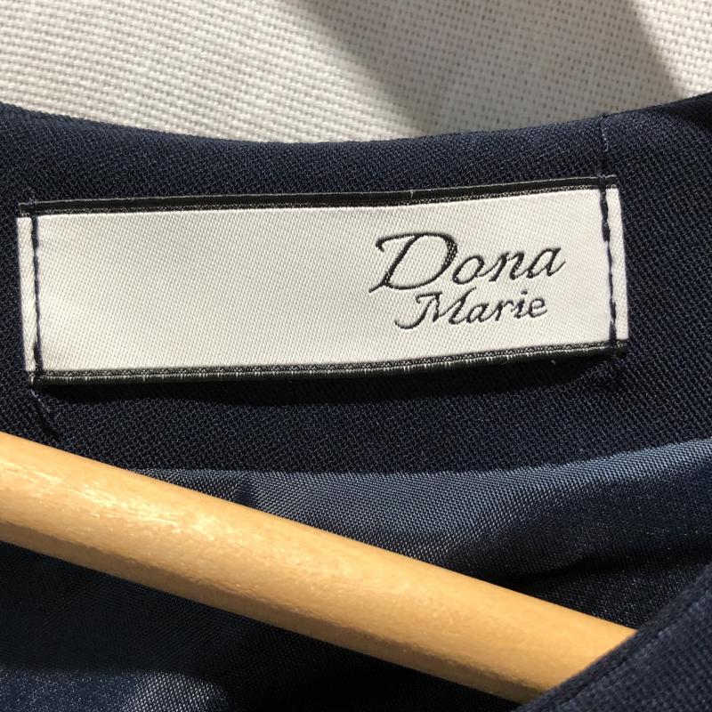 ドナマリー DONA MARIE ワンピース ミニスカート 38 無地 紺 / ネイビー /  レディース USED 古着 中古 10003132
