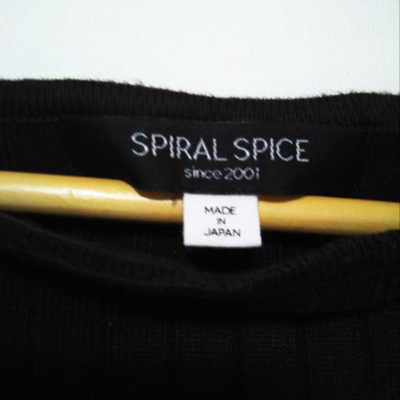 スパイラルスパイス SPIRALSPICE カットソー 長袖 36 無地 茶 / ブラウン /  レディース USED 古着 中古 10003158
