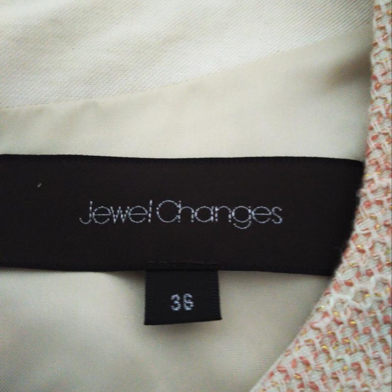 ジュエルチェンジズ Jewel Changes ワンピース ミニスカート 36  赤 / レッド / X 金 / ゴールド / X ベージュ / ベージュ /  レディース USED 古着 中古 10003159