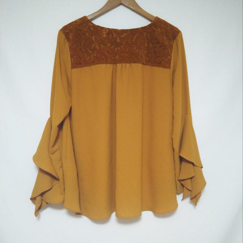 ロージー ROSIEE カットソー 長袖 S 無地 黄 / イエロー /  レディース USED 古着 中古 10003178