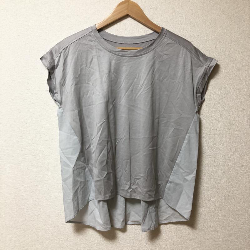 ヨーロ YOLO カットソー 半袖 36 無地 青 / ブルー / X 灰 / グレー /  レディース USED 古着 中古 10003187