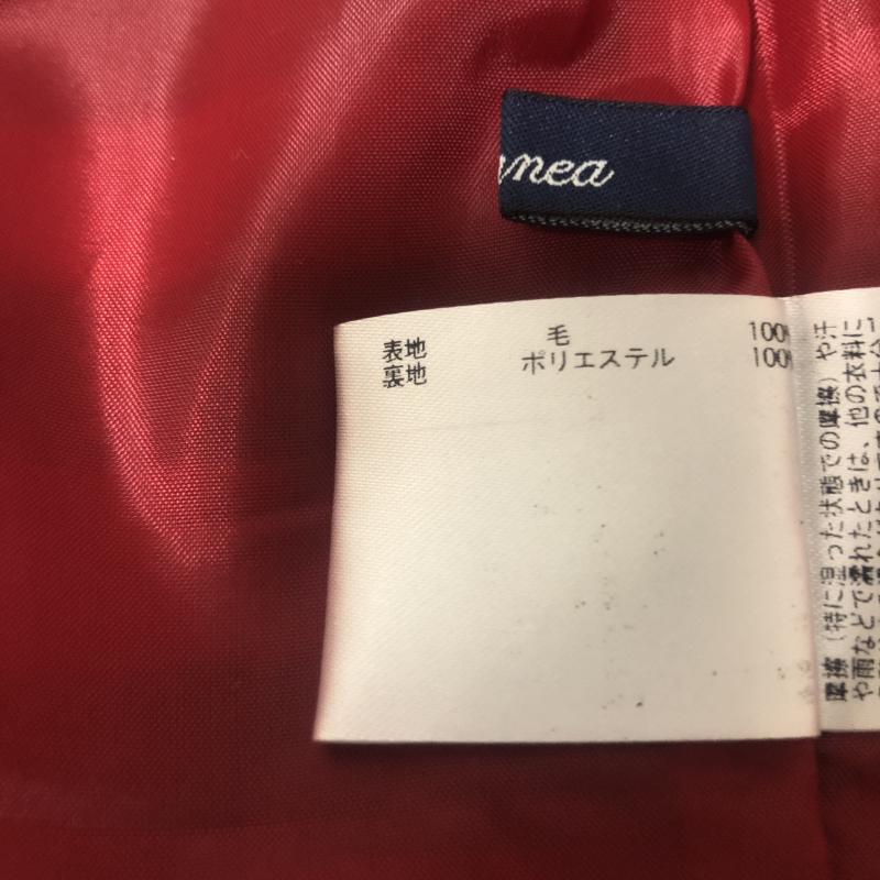 エンネア Ennea スカート ひざ丈スカート 36インチ ボーダー柄 黒 / ブラック / X 赤 / レッド /  レディース USED 古着 中古 10003238