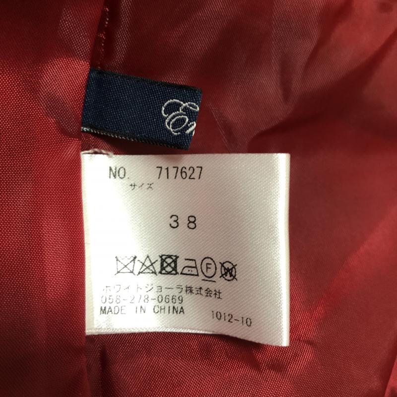 エンネア Ennea スカート ひざ丈スカート 38インチ ボーダー柄 黒 / ブラック / X 赤 / レッド /  レディース USED 古着 中古 10003239