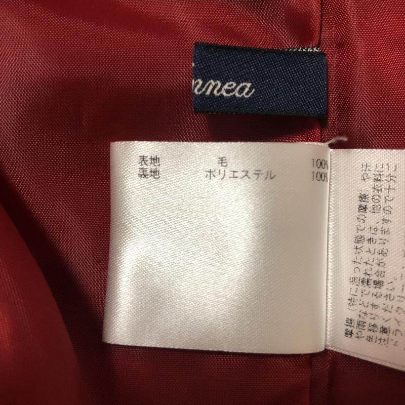 エンネア Ennea スカート ひざ丈スカート 38インチ ボーダー柄 黒 / ブラック / X 赤 / レッド /  レディース USED 古着 中古 10003239