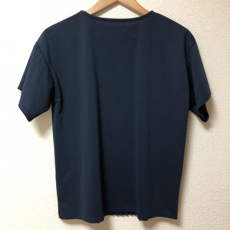 ヨーロ YOLO カットソー 半袖 36 無地 紺 / ネイビー /  レディース USED 古着 中古 10003267