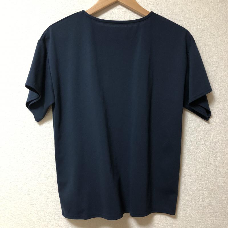 ヨーロ YOLO カットソー 半袖 36 無地 紺 / ネイビー /  レディース USED 古着 中古 10003268