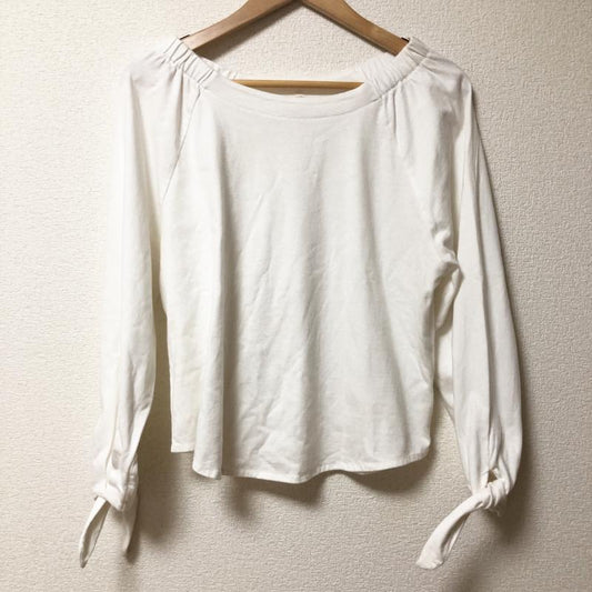 マルレーヌ ジョベル MARLENE JOBERT カットソー 長袖 M 無地 白 / ホワイト /  レディース USED 古着 中古 10003271