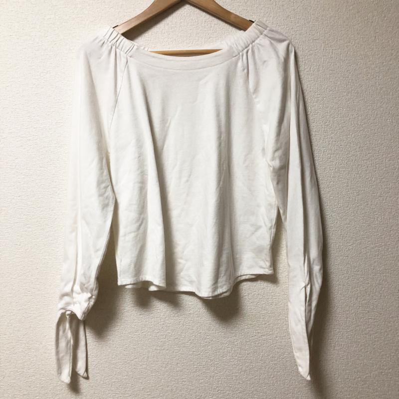マルレーヌ ジョベル MARLENE JOBERT カットソー 長袖 M 無地 白 / ホワイト /  レディース USED 古着 中古 10003271