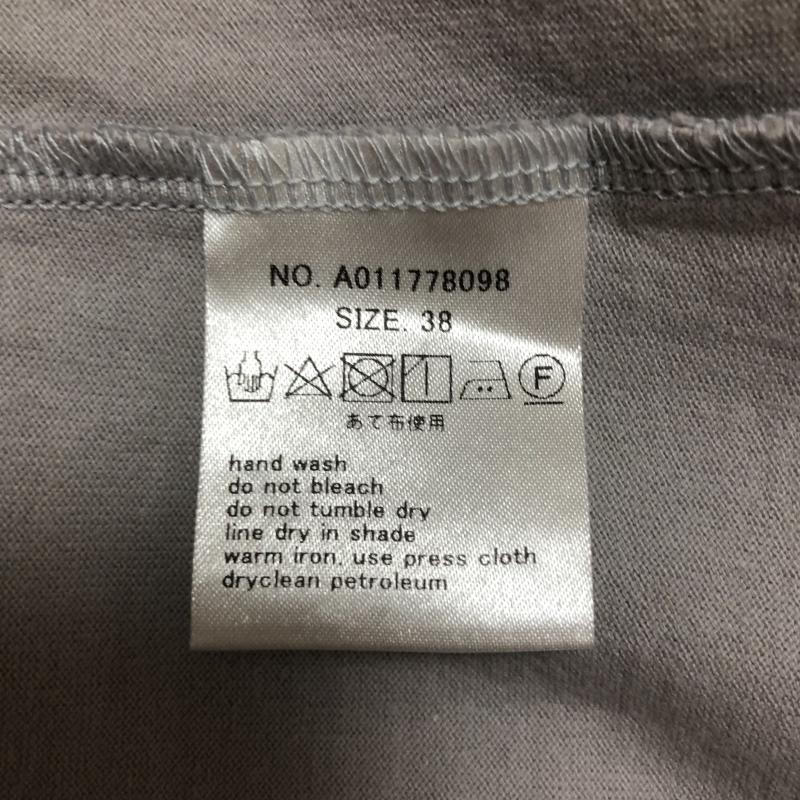 ノーブルブラン NobleBlanc カットソー 長袖 38 無地 灰 / グレー /  レディース USED 古着 中古 10003276