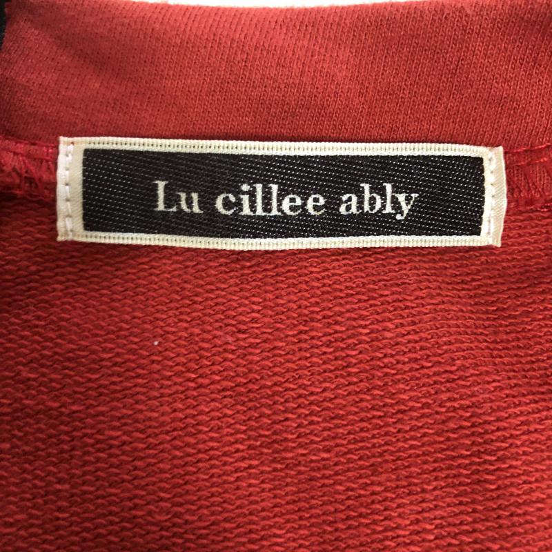 ルシルアビリー Lu cillee ably カットソー 長袖 38 無地 赤 / レッド / X 茶 / ブラウン /  レディース USED 古着 中古 10003282