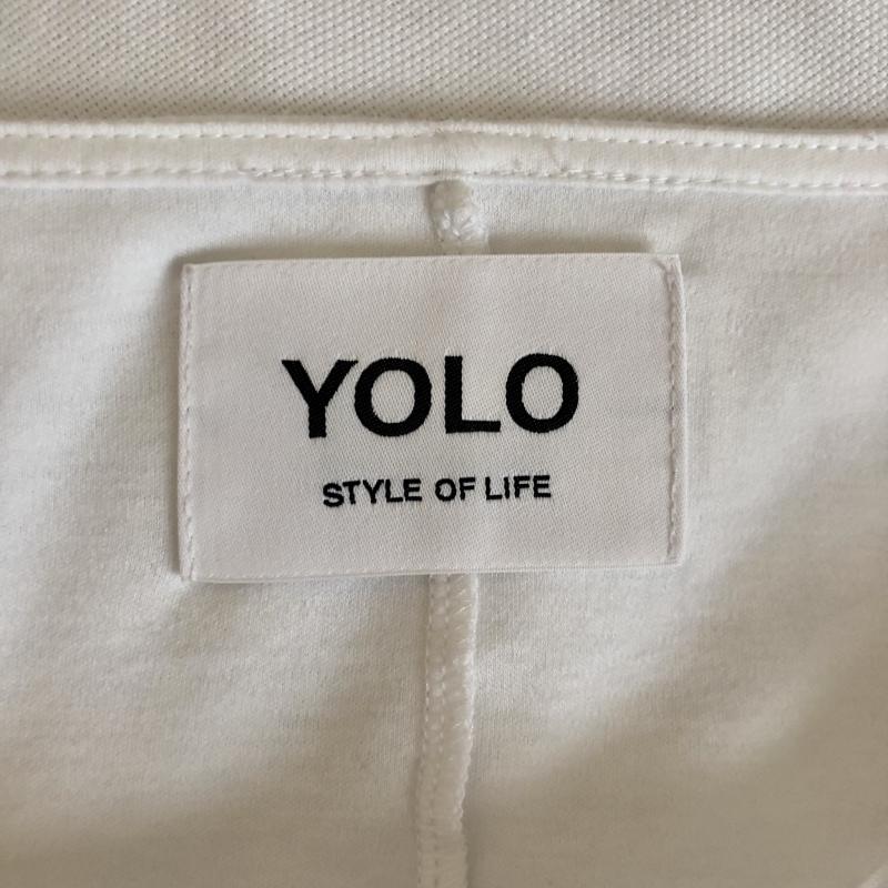ヨーロ YOLO カットソー 半袖 40 無地 白 / ホワイト /  レディース USED 古着 中古 10003284