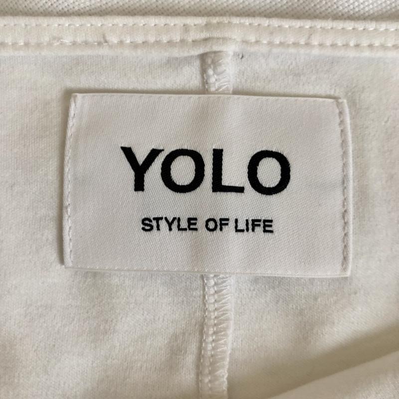 ヨーロ YOLO カットソー 半袖 36 無地 白 / ホワイト /  レディース USED 古着 中古 10003285