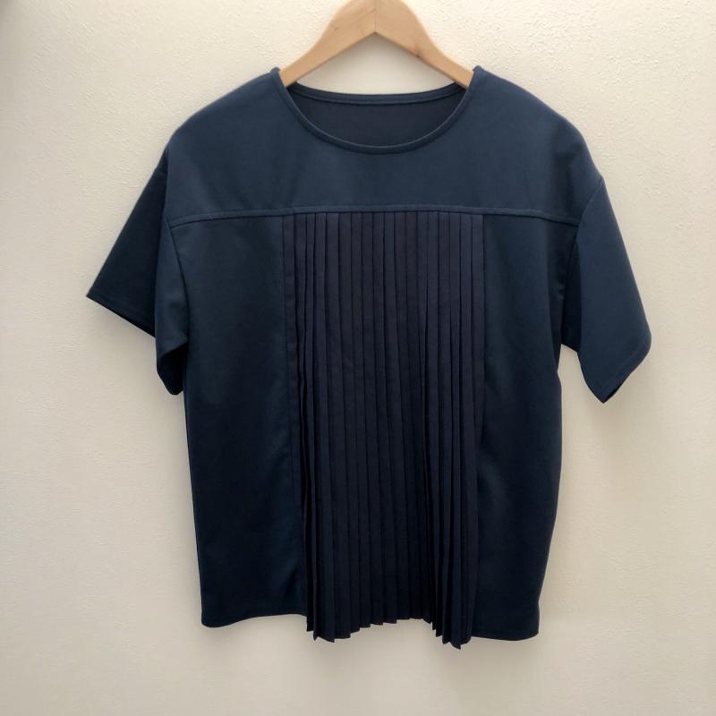 ヨーロ YOLO カットソー 半袖 38 無地 紺 / ネイビー /  レディース USED 古着 中古 10003288