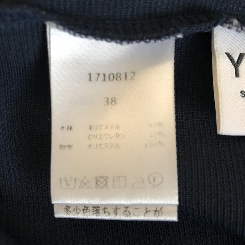 ヨーロ YOLO カットソー 半袖 38 無地 紺 / ネイビー /  レディース USED 古着 中古 10003288