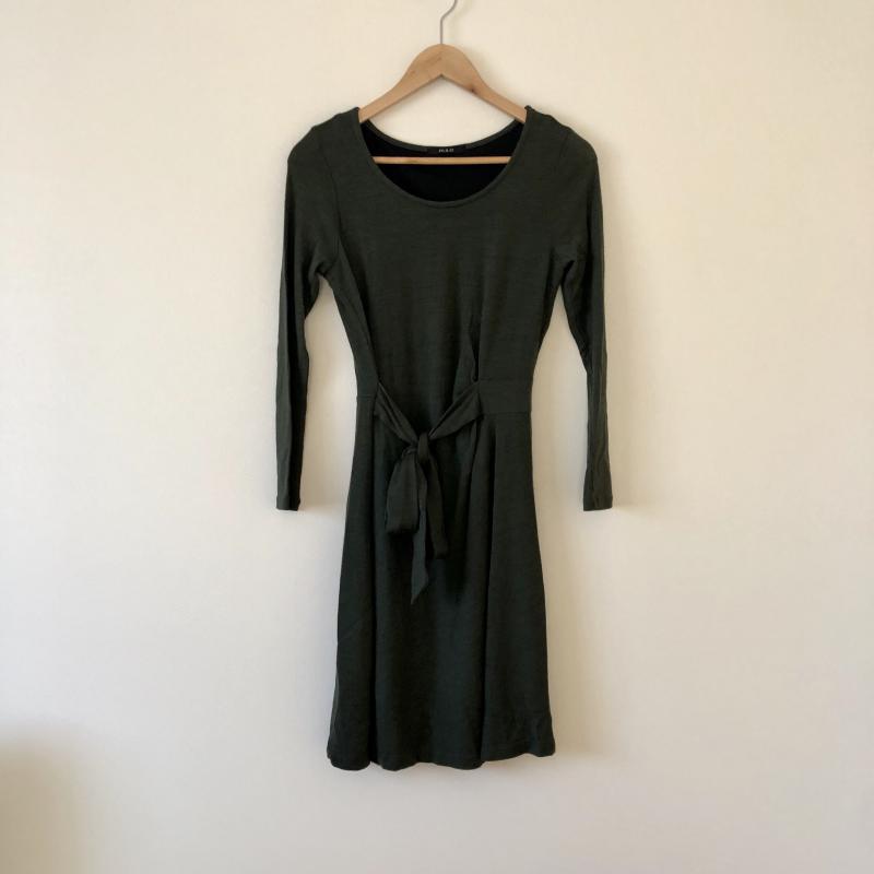 ルール RULe ワンピース ひざ丈スカート S 無地 緑 / グリーン /  レディース USED 古着 中古 10003331