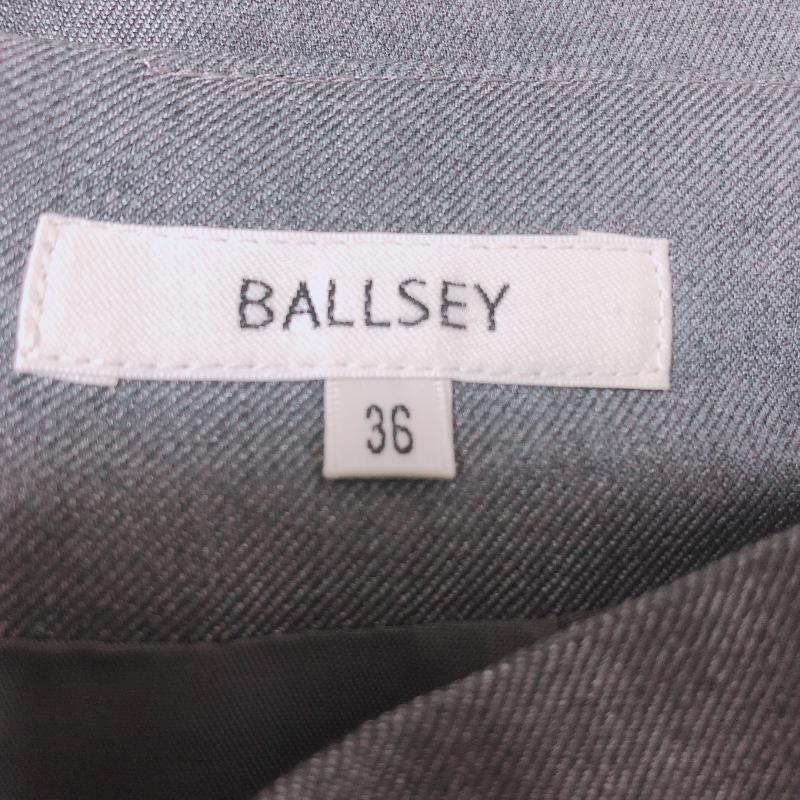 ボールジィ BALLSEY スカート ひざ丈スカート 36 無地 灰 / グレー /  レディース USED 古着 中古 10003375