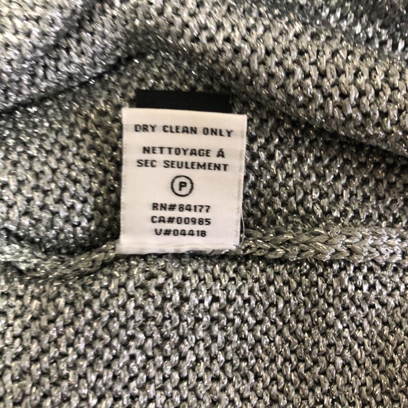 ダイアンフォンファステンバーグ DIANE von FURSTENBERG ニット、セーター 半袖 S 無地 灰 / グレー / X 銀 / シルバー /  レディース USED 古着 中古 10003437