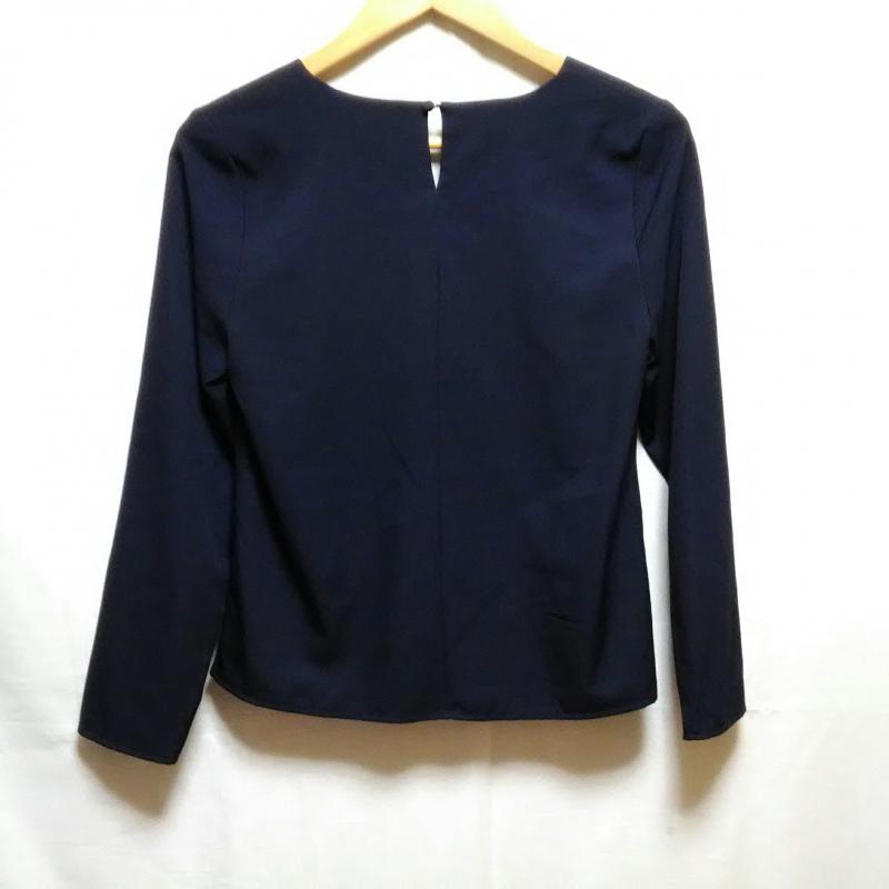 エマテイラー Emma Taylor カットソー 長袖 36 無地 紺 / ネイビー /  レディース USED 古着 中古 10003647