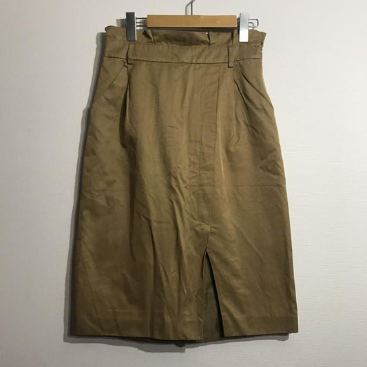 イェッカ ヴェッカ YECCA VECCA スカート ひざ丈スカート M 無地 茶 / ブラウン /  レディース USED 古着 中古 10003700