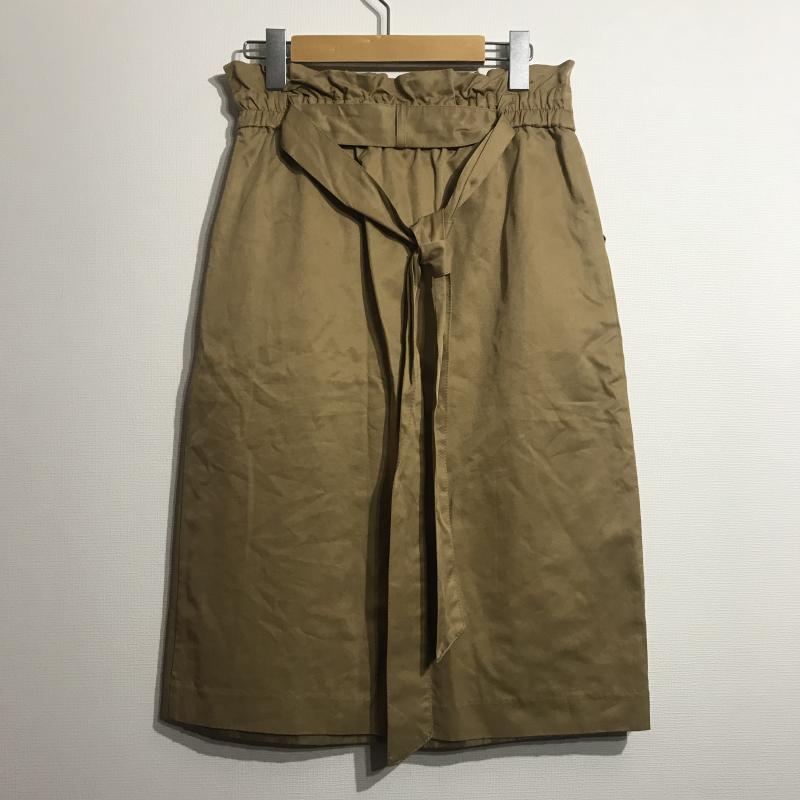 イェッカ ヴェッカ YECCA VECCA スカート ひざ丈スカート M 無地 茶 / ブラウン /  レディース USED 古着 中古 10003700