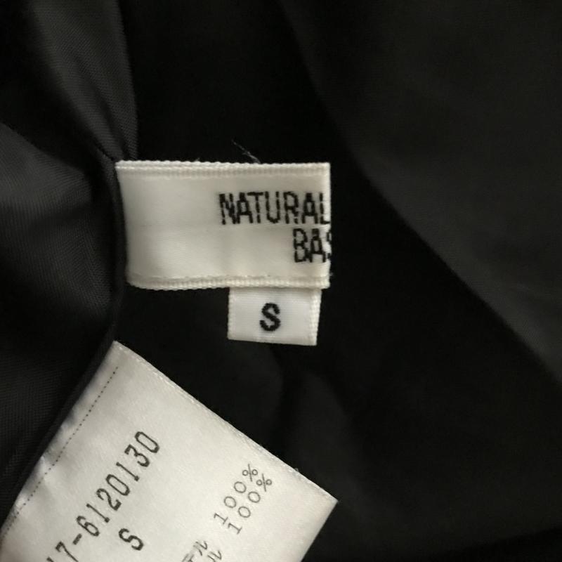 ナチュラルビューティーベーシック NATURAL BEAUTY BASIC スカート ひざ丈スカート S 無地 黒 / ブラック /  レディース USED 古着 中古 10003705