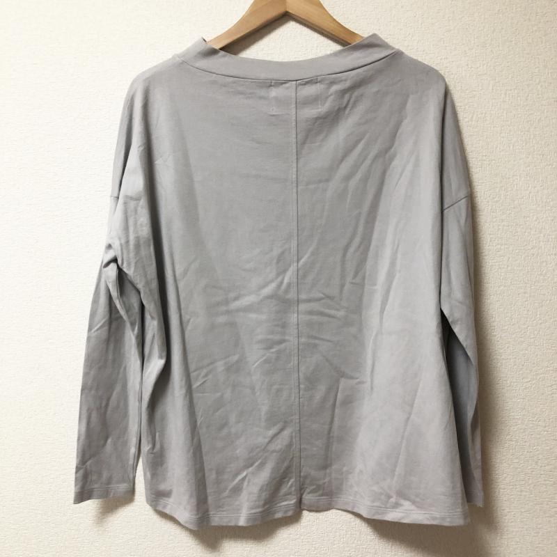 ノーブルブラン NobleBlanc カットソー 長袖 36 無地 灰 / グレー /  レディース USED 古着 中古 10003744