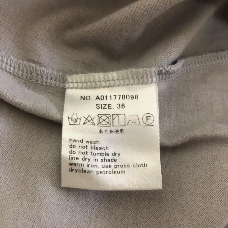ノーブルブラン NobleBlanc カットソー 長袖 36 無地 灰 / グレー /  レディース USED 古着 中古 10003744