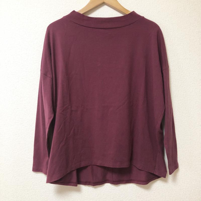 ノーブルブラン NobleBlanc カットソー 長袖 38 無地 赤 / レッド /  レディース USED 古着 中古 10003745