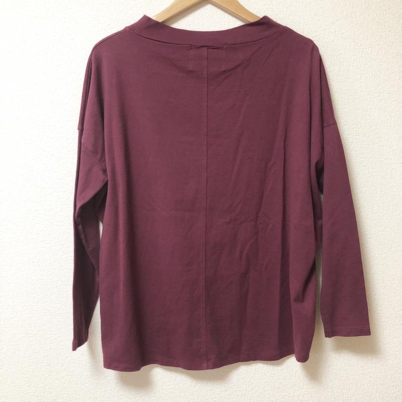 ノーブルブラン NobleBlanc カットソー 長袖 38 無地 赤 / レッド /  レディース USED 古着 中古 10003745