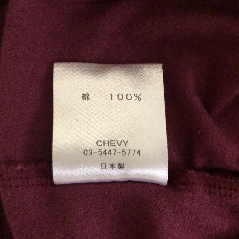 ノーブルブラン NobleBlanc カットソー 長袖 38 無地 赤 / レッド /  レディース USED 古着 中古 10003745