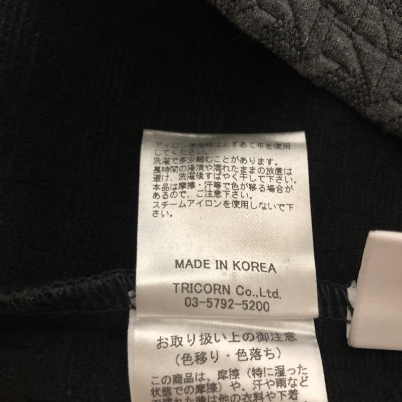 ヨーロ YOLO カットソー 七分袖 38 無地 X 総柄 灰 / グレー /  レディース USED 古着 中古 10003752