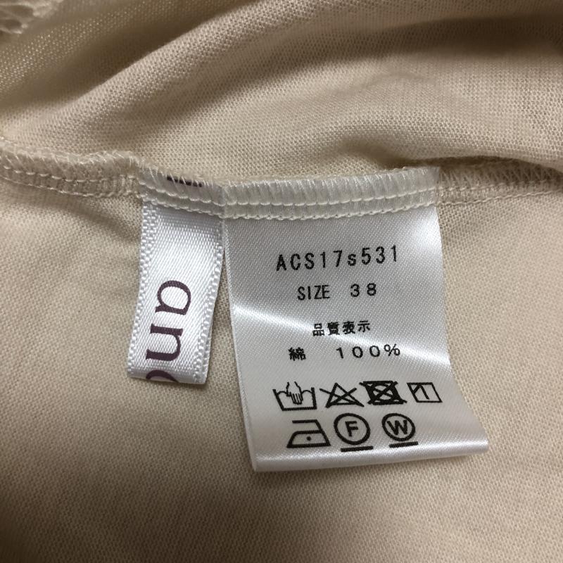 アナナス anana カットソー 半袖 38 無地 白 / ホワイト /  レディース USED 古着 中古 10003762