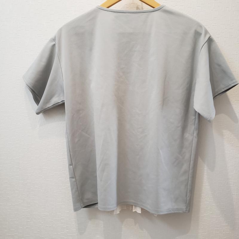 ヨーロ YOLO カットソー 半袖 38 無地 白 / ホワイト / X 灰 / グレー /  レディース USED 古着 中古 10003812