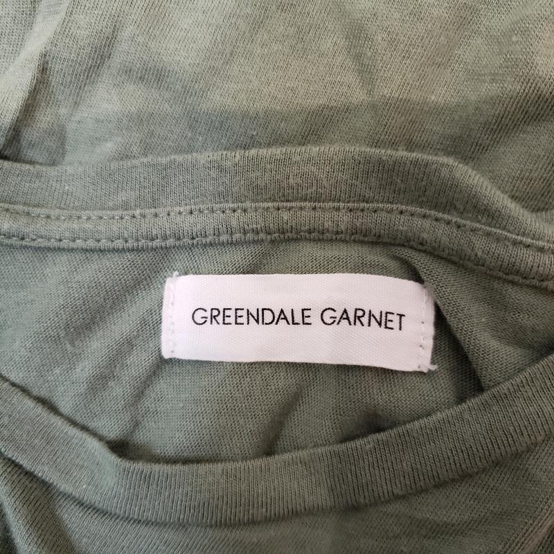 グリーンデイル ガーネット GREENDALE GARNET カットソー 半袖 L 無地 緑 / グリーン /  レディース USED 古着 中古 10003826