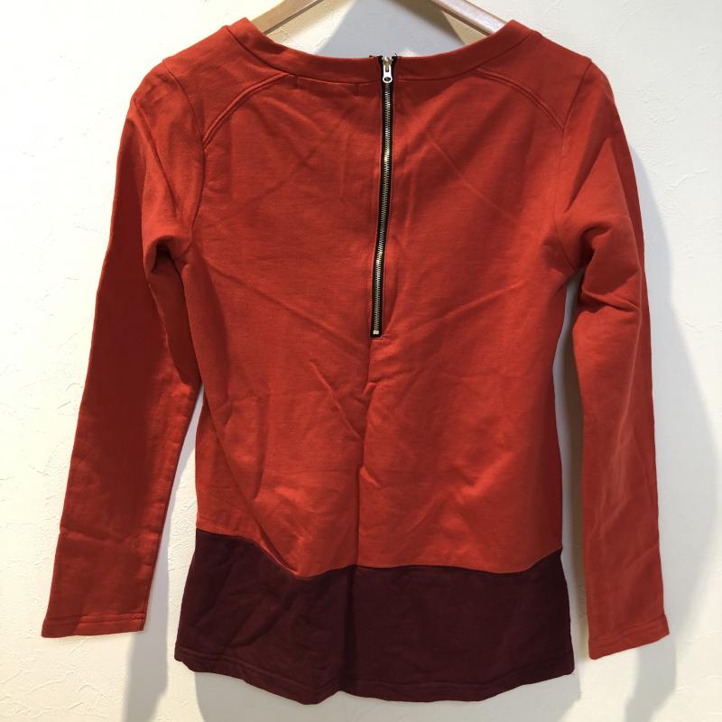 ルシルアビリー Lu cillee ably カットソー 長袖 38 無地 赤 / レッド / X 紫 / パープル /  レディース USED 古着 中古 10003851