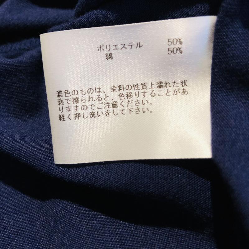 ホワイトジョーラ White Joola カットソー 七分袖 38 無地 紺 / ネイビー /  レディース USED 古着 中古 10003862