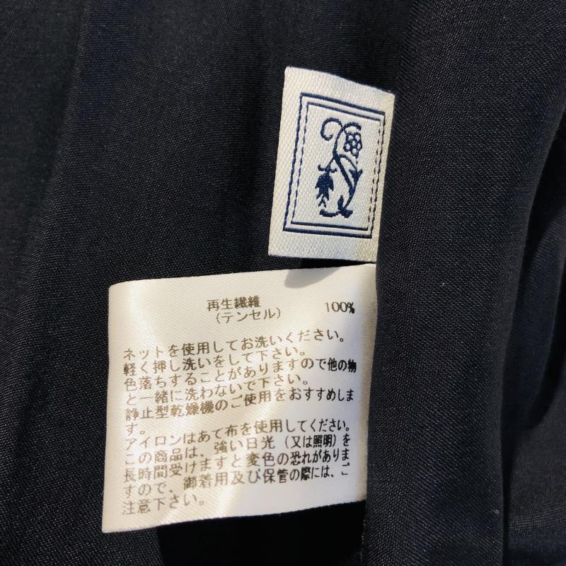 シードレイク Seadrake シャツ、ブラウス 長袖 36 無地 紺 / ネイビー /  レディース USED 古着 中古 10003867