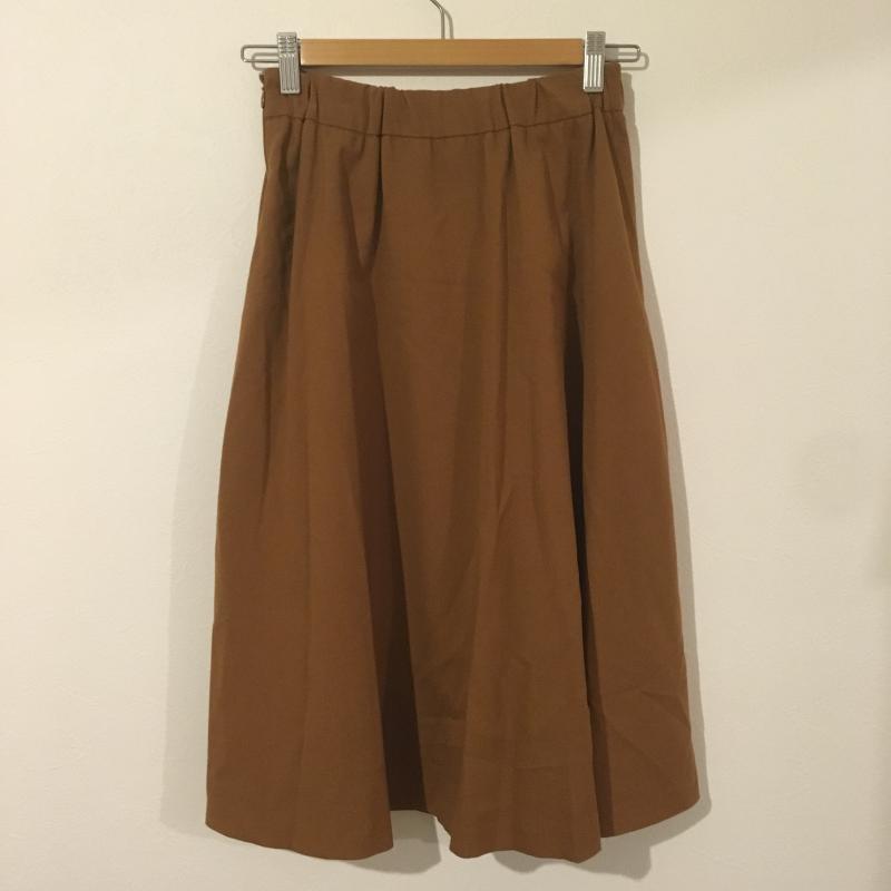 エンネア Ennea スカート ひざ丈スカート 36インチ 無地 茶 / ブラウン /  レディース USED 古着 中古 10003894