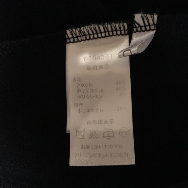 アナナス anana ワンピース ひざ丈スカート 後ろ襟素材切り替え 無地 紺 / ネイビー /  レディース USED 古着 中古 10003911