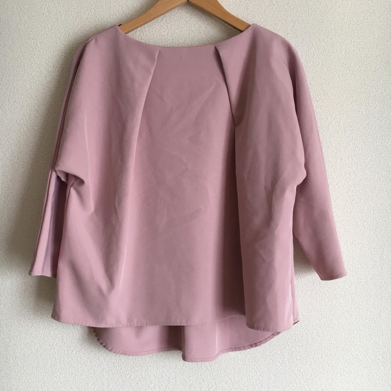 エマテイラー Emma Taylor シャツ、ブラウス 七分袖 36 無地 桃 / ピンク /  レディース USED 古着 中古 10003963