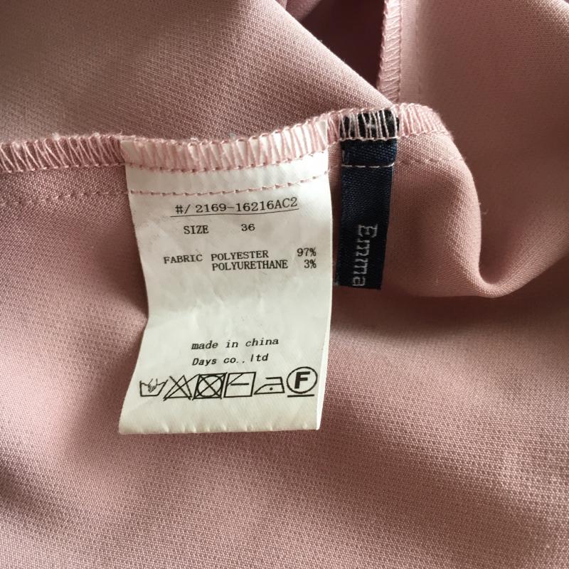 エマテイラー Emma Taylor シャツ、ブラウス 七分袖 36 無地 桃 / ピンク /  レディース USED 古着 中古 10003963